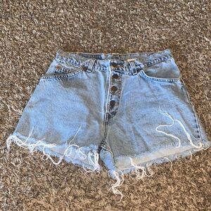 Levi’s jean shorts, relaxed fit, size 9.